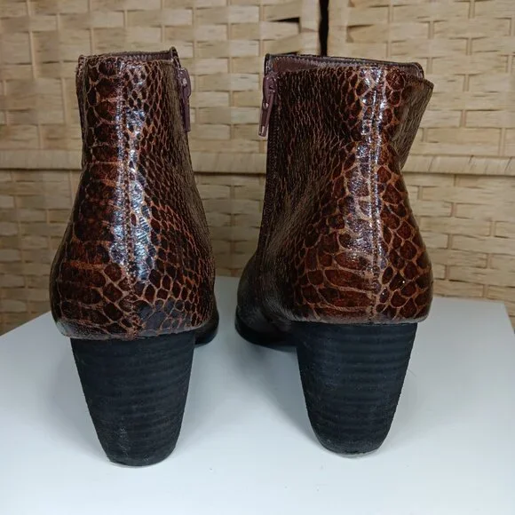 Coconuts by Matisse Faux Leather Snakeskin Boots 9.5 Womens - Picture 3 of 9